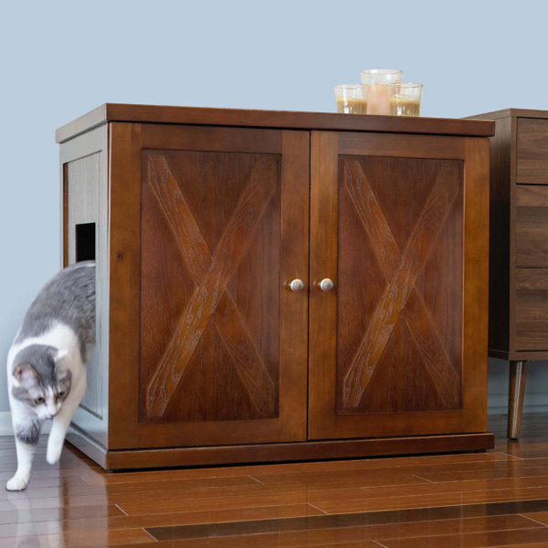 The Refined Feline The Refined Litter Box Wood Cat Litter Box